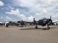 Lakeland, Florida - APRIL 5, 2019: Sun n Fun Airshow. Aviation training institute. Sun Ã¢â¬Ën fun expo campus. Visitors arriving at